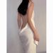 Cotton Gauze Wearable Bath Towel New Suspender Backless Pajamas One-piece Nightgown Sexy Nightgown Bath Towel_ecoleips.com