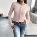 Diyun 2024 Autumn/Winter European And American Women's Fashion Elegant Slim-Fit Cardigan Buttoned_ecoleips.com