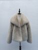 Luxury Faux Fox Fur Coat – Oversized Lapel, Plush & Warm Winter Coat For Women_ecoleips.com