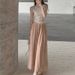 Cotton-linen Wide-leg 2023 Summer New High-waisted Loose Casual Thin Drapey Linen Skirt-pants Long Trousers_ecoleips.com