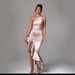 Women's Clothing Fashion Women's Irregular One Shoulder Evening Dress New Temperament Slim Slit Dress_ecoleips.com
