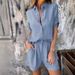 Women's Clothing Spring And Summer New Cotton And Linen Short Sleeved Shorts Casual Suits For Women_ecoleips.com