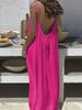 Women's Slip Dress, 2026 New Arrival, Backless Loose Design, Coat-Like Loungewear, Skin-Friendly Breathable Lazy Style, Home Cas_ecoleips.com