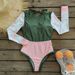 Aria Basics 2026 New Backless Long-Sleeve Surfing Suit European And American Style Triangle One-Piece Swimsuit With Print,_ecoleips.com