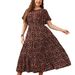 Large Size Women's Clothing New Popular Printing Loose Women's Dress_ecoleips.com