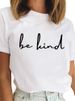 European And American Cross-border Foreign Trade Women's Clothing, Love Letter Print Round Neck Short-sleeve T-shirt Top_ecoleips.com