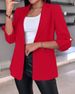 2025s 2025 Autumn And Winter Long Sleeved Solid Color Cardigan Suit Jacket For Women_ecoleips.com