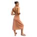 2026 New Summer American Dress Sexy Spicy Girl Backless Knitted Pleated Dress For Women_ecoleips.com