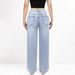 Women's Clothing High Waisted Stretch Wide Leg Trousers, New Style, Hip Lifting Jeans, Street Fashion, Slim Fit, With Pockets, Loose Fit._ecoleips.com