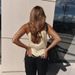 Sensual Lace Trim Deep V-Neck Camisole – Breathable Mesh Lined Strappy Bralette Top (White/Beige/Black)_ecoleips.com