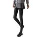 Women's Clothing Thermal Fleece-Lined Leggings High-Waisted, Ultra-Stretch & Non-Slip (3 Weights, 6 Styles) – Ribbed Texture & Toe-Loop Options_ecoleips.com