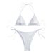 New Women's Three Piece Beach Swimsuit Strappy Triangle Cup Bikini Hot Spring_ecoleips.com
