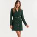 Women's Clothing Double Breasted Mid Length Suit Coat Dress_ecoleips.com