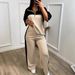 Women's Clothing Spring Summer Slimming Elegant Casual Suit Set Two Piece Sportswear Wide Leg Pants_ecoleips.com