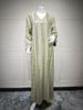 Verve AB418 New Muslim Fashion Elegant Pullover Dress Robe With Sequin Embroidery_ecoleips.com