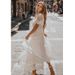 Women's Clothing Summer New Women's Clothing Hot Sale V Neck Short Sleeved Lace Dress_ecoleips.com