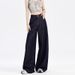 2026 New Denim Blue Wide-Leg Jeans Plus-Size Women, Slimming For Pear-Shaped Body, High-Waisted, Loose, Casual Style_ecoleips.com