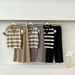 Women's Striped Knit Top & High Waist Wide Leg Pants Set – Spring Two-Piece Suit For Casual & Office Wear_ecoleips.com