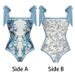 Women's Clothing Retro Ins Style Hot Selling Two Sided Wear One Piece Swimsuit Female Sling Conservative Swimsuit Suit_ecoleips.com