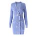 Women's Clothing Hepburn style dress retro style twist heavy three dimensional decorative knitted skirt waist spring and autumn_ecoleips.com