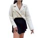 European And American Cross-border Sweaters, Elegant Blazers, Knitted Jackets, Long-sleeved Collared Knitwear_ecoleips.com