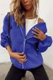 Kawaii Oversized Hoodie For Women & Teens – Cute Fleece Pullover With Drawstring Hood & Zip Pocket, Cozy Japanese Streetwear Sweatshirt_ecoleips.com