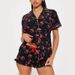 Women's Clothing Comfortable Home Short Sleeved Printed Shorts Suit_ecoleips.com