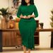 Women's Clothing Women's Spring Fashion Long Sleeve Top Lace Hip Skirt Two Piece Suit_ecoleips.com