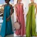Women's Clothing Summer Sexy Temperament Women's Satin Suspender Swing Dress Party Travel Dress_ecoleips.com