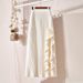 Women's Rose Patterned A-Line Skirt High Waisted Slimming Mid-Length Knitted Autumn/Winter New Style_ecoleips.com
