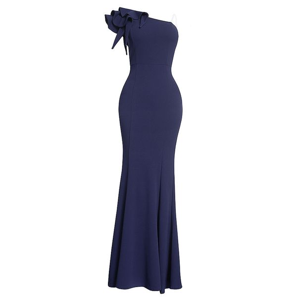 Women's solid color asymmetrical breast-showing dress women's sexy cocktail party evening dress_ecoleips.com
