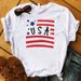 Eurean And American Cross-border Foreign Trade Clothing, Fun Pattern Round-neck Printed Women's Short-sleeve T-shirt_ecoleips.com