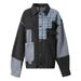 Urban Street Style Distressed Denim Jacket For Women, Oversized Patchwork Collar Coat, Fashionable Retro Loose Fit Casual Jacket_ecoleips.com