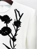 K New Fashion Heavy Industry 3D Flower Nail Bead Long Sleeve Dress Small Dress_ecoleips.com