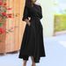 Voya Recommend! Elegant French Commuter Solid Color Shoulder Strap Waist Dress For Women, Available In Multiple Colors_ecoleips.com