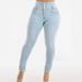 Aria Basics Cross-border Washed Solid Color Stylish High-elastic Fashion Trendy Butt-lifting Jeans, European And American Plus-size_ecoleips.com
