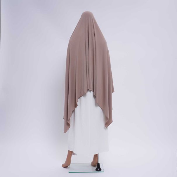 Malay New Muslim Solid Color Breathable Hijab Women's Long Robe Headscarf Dubai Medium Size Fashionable_ecoleips.com