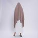Malay New Muslim Solid Color Breathable Hijab Women's Long Robe Headscarf Dubai Medium Size Fashionable_ecoleips.com