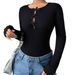Voya Women's T-shirt With Round Neck, Slim Fit And Versatile Interior, Base Top, Summer Short Sleeved T-shirt For Women_ecoleips.com