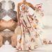 Women's Clothing New Slim-Fit Large Sling Stitching Printed Beach Dress_ecoleips.com
