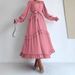 Women's Clothing New Ladies Middle Eastern Muslim Solid Color Temperament Long Fashion Elegant Dress_ecoleips.com