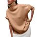 050 Autumn Winter Women's New High Neck Loose Russian Cross-Border Sweater European And American Style_ecoleips.com
