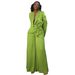 Women's Clothing Collar Tie Top Cardigan Elegant Solid Color Suit Set With Belted Blazer & Wide-Leg Pants | Women's Autumn Winter Office Casual Outfit_ecoleips.com