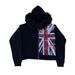 Women's Clothing Retro Printed Hoodie Long Sleeve Zipper Sweater Fur Collar Street Trend_ecoleips.com