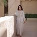 U1523 Middle East Dubai Women's Chiffon Sequin Robe With Bat Sleeves And Headscarf_ecoleips.com