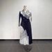 Women's Plus Size Slim Fit Printed Long Dress Fashionable Pleated Collar Suit New Arrival_ecoleips.com