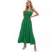 2025 European And American Summer W's Fashion New Commuter Sleeveless Hot Girl Printed Long Strap Dress For_ecoleips.com