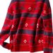 girl 2025 Autumn Winter New Christmas Reindeer Jacquard Knitted Loose Lazy Style Versatile Red Sweater For Women_ecoleips.com