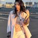 Elegant Two-tone Lapel Trench Coat For Women, Autumn Vintage Style, Petite Stylish, Versatile And Super Attractive_ecoleips.com