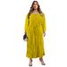 Women's Clothing Plus Size Long Sleeved Dress Autumn Open Chest Zipper Clothing_ecoleips.com
